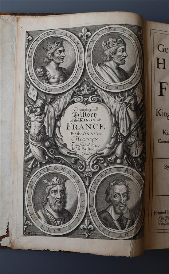 Mezeray, Francois Eudes, Sieur de - General Chronological History of France, 1st edition in English - translated by